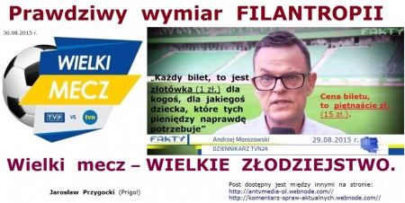 2015.08.30 - „Pod  prąd” - KRÓTKO  na  TEMAT.  Może  się  mylę,  lecz  widzę  to  tak  (inaczej) ! - Prawdziwy  wymiar  filantropii.